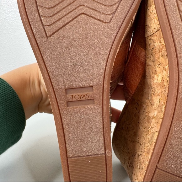 Toms Wedge Slide Sandals Size 8.5 - Picture 7 of 8